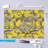 Papier Mousseline Camouflage jaune et vert, Militaire, Armée (Artisanat)