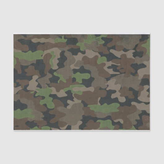 Papier Mousseline Camouflage militaire inspiré Tactique Extérieur (Recto)