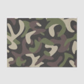 Papier Mousseline Camouflage militaire Motif Brown vert (Recto)