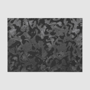 Papier Mousseline Camouflage moderne Camo-noir et gris foncé