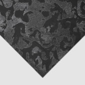 Papier Mousseline Camouflage moderne Camo-noir et gris foncé (Détail)
