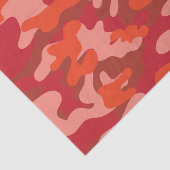Papier Mousseline Camouflage rouge (Détail)