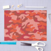 Papier Mousseline Camouflage rouge (Artisanat)