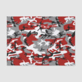 Papier Mousseline Camouflage rouge et gris, Militaire, Armée (Recto)