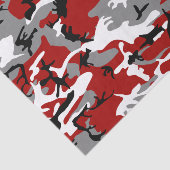 Papier Mousseline Camouflage rouge et gris, Militaire, Armée (Détail)