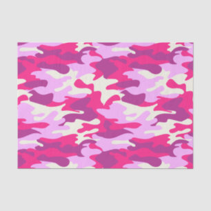 Papier Mousseline Camouflage tendance Camouflage rose mignon Motif