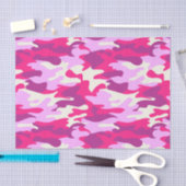 Papier Mousseline Camouflage tendance Camouflage rose mignon Motif (Artisanat)