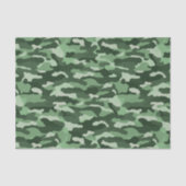 Papier Mousseline Camouflage vert forestier (Recto)