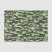 Papier Mousseline Camouflage vert olive (Recto)