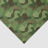 Papier Mousseline Camouflage vert/papier de soie de soie militaire (Détail)