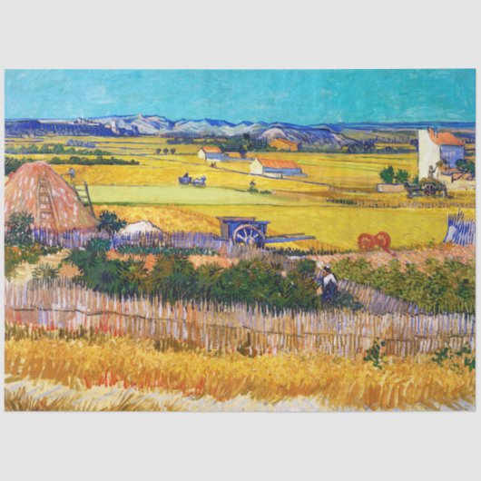 Papier Mousseline Campagne d'automne, Van Gogh (Recto)