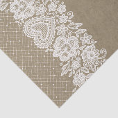 Papier Mousseline Campagne Kraft & Lace Ferme Maison Barn Chic (Détail)