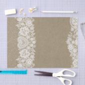 Papier Mousseline Campagne Kraft & Lace Ferme Maison Barn Chic (Artisanat)