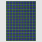 Papier Mousseline Campbell tartan bleu vert plaid (Recto)