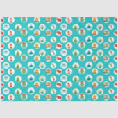 Papier Mousseline Camping Adventure Motif sur Blue (Recto)