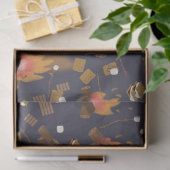 Papier Mousseline Camping Fire Outdoor Adventure & Marshmallows (Cadeau)