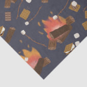 Papier Mousseline Camping Fire Outdoor Adventure & Marshmallows (Détail)