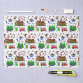 Papier Mousseline Camping ou Midwest Theme Anniversaire (Artisanat)