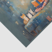 Papier Mousseline Canapé, chats et un livre : quoi d'autre ? - (Détail)