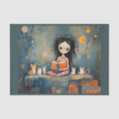 Papier Mousseline Canapé, chats et un livre : quoi d'autre ? - (Recto)