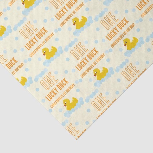 Papier Mousseline Canard 1er anniversaire (Détail)