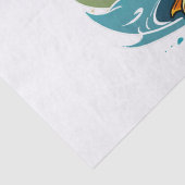 Papier Mousseline canard-colvert (Détail)