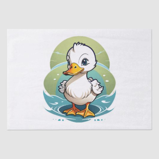 Papier Mousseline canard-colvert (Recto)
