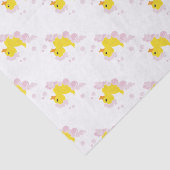 Papier Mousseline Canard dans les bulles roses (Détail)