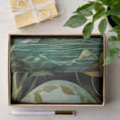 Papier Mousseline Canard floral Pâques (Cadeau)