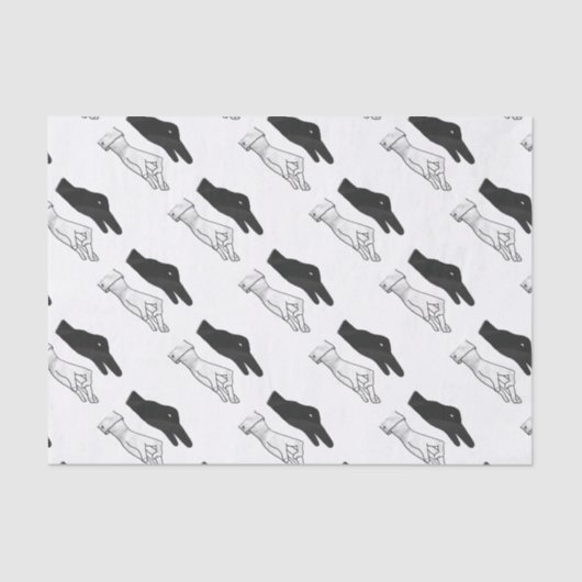 Papier Mousseline Canard Silhouette main (Recto)