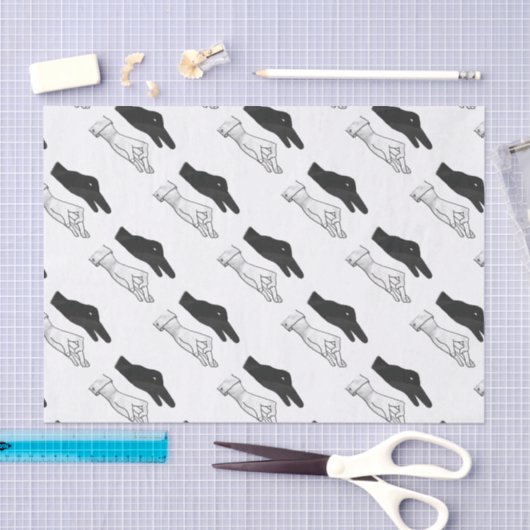 Papier Mousseline Canard Silhouette main (Artisanat)