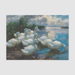 Papier Mousseline Canards au bord d'un lac par Alexander Koester