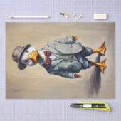 Papier Mousseline Canards Dapper : Papier Découpage Inspiré Des Vête (Artisanat)