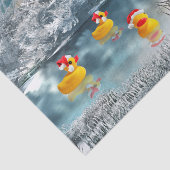 Papier Mousseline Canards de Noël (Détail)