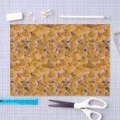 Papier Mousseline Canards en caoutchouc jaune Motif animal (Artisanat)