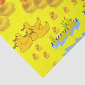 Papier Mousseline Canards jaunes en papier de tissu décoratif (Détail)