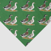 Papier Mousseline Canards : Joyeuse Argent (Détail)