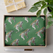 Papier Mousseline Canards : Joyeuse Argent (Cadeau)