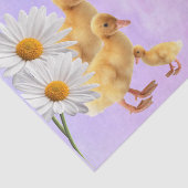 Papier Mousseline Canards violets en papier de tissus (Détail)