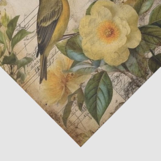 Papier Mousseline Canari jaune (Détail)