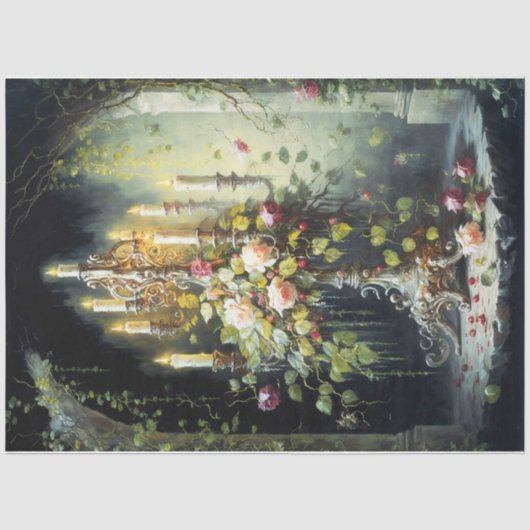 Papier Mousseline Candelabra victorienne (Recto)