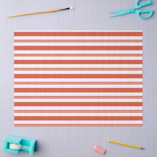 Papier Mousseline Candy Cane Chorus-Big Stripe Wrapping Paper (Artisanat)