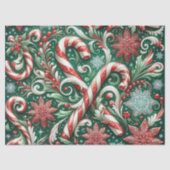 Papier Mousseline Candy Cane Delight (Recto)