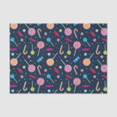 Papier Mousseline Candy Dandy Motif Marine Bleu (Recto)
