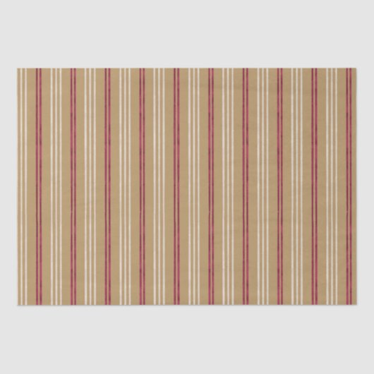 Papier Mousseline Candycane Starfish, style hawaïen Noël (Recto)