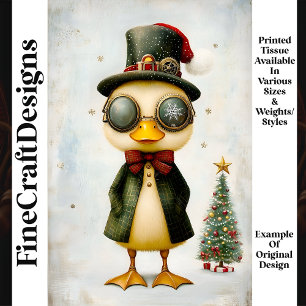 Papier Mousseline Caneton Fantaisie Festive Fantastique Découpe L9