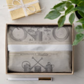 Papier Mousseline Canettes d'eau vintage ferme jardinage Découpage (Cadeau)