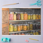 Papier Mousseline Canne Mason Jars Shelf Decoupage Tissu Papier (Artisanat)