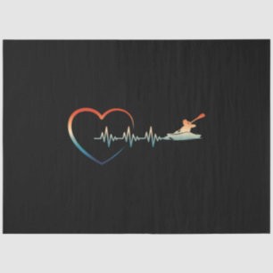 Papier Mousseline Canoë Heartbeat Kayaking