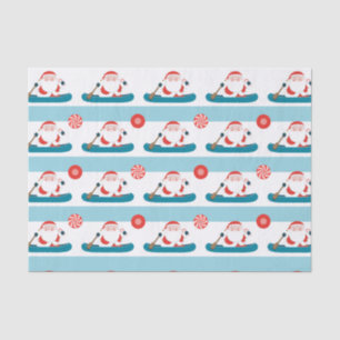 Papier Mousseline Canoë Kayak Camping Noël